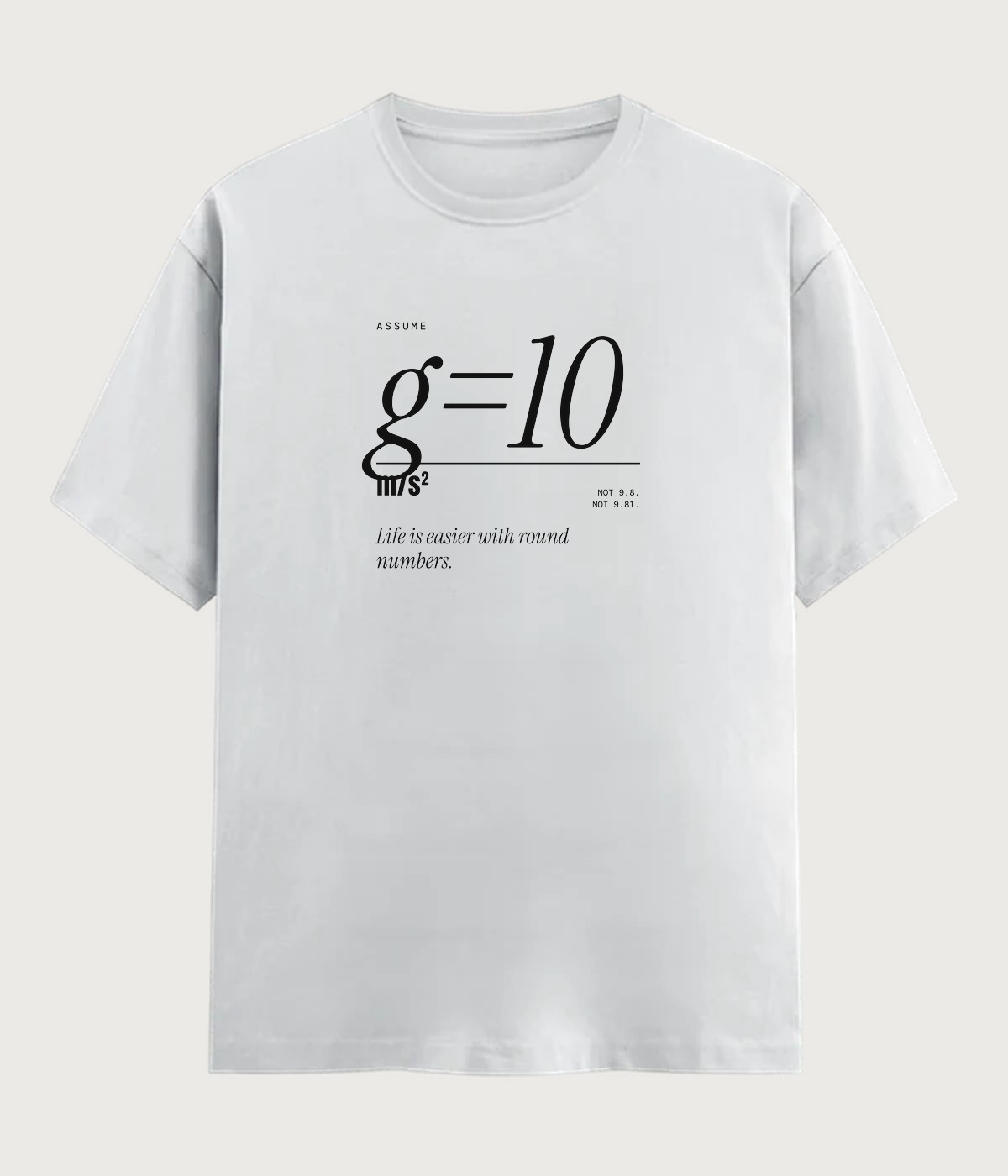 Assume g = 10